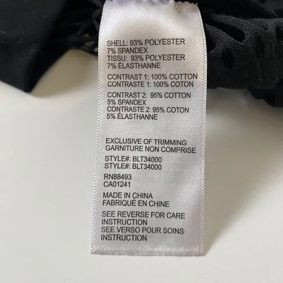 Blanc Noir Sweatshirt Women's Size X-Small Black Linear Mesh Moto Goth Rocker - Picture 6 of 9